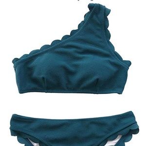Blue Wavy Edge Bikini